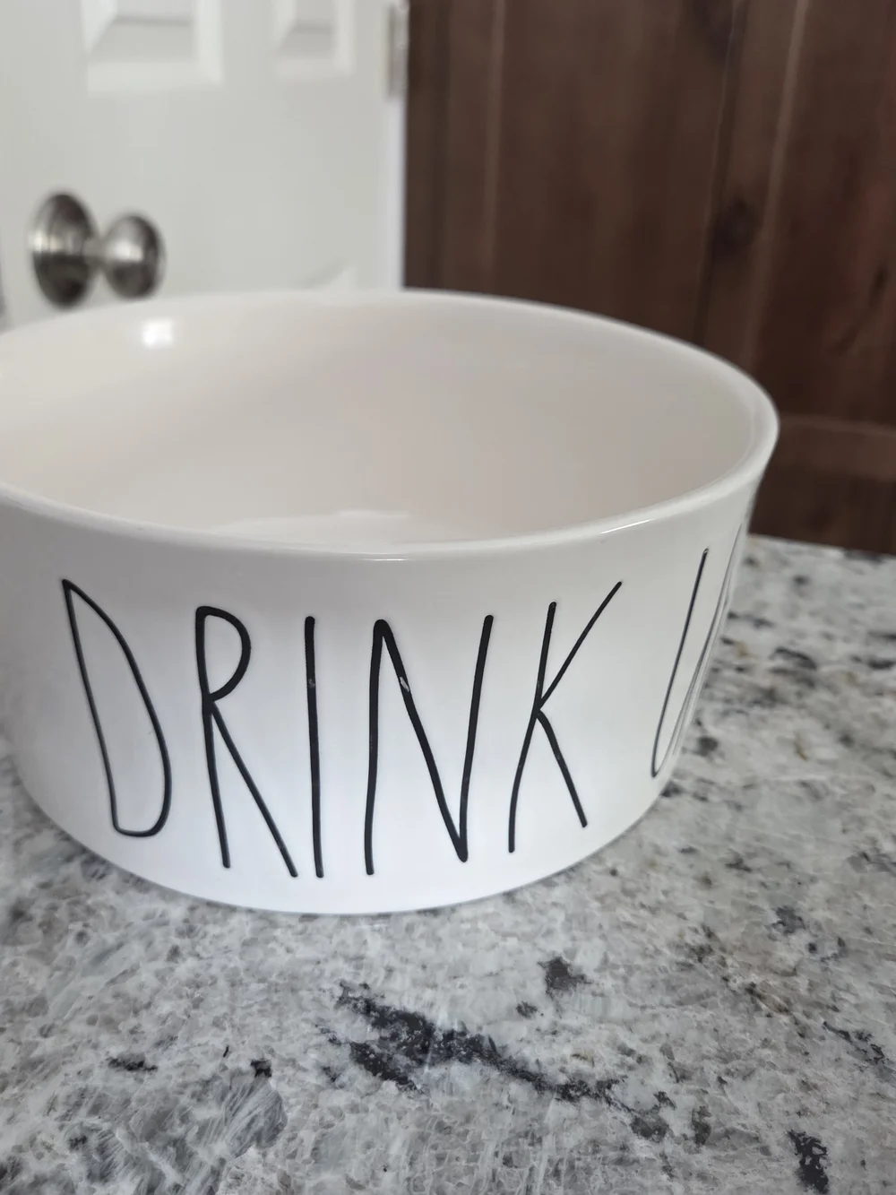Rae Dun 'Drink Up' Ceramic Pet Bowl